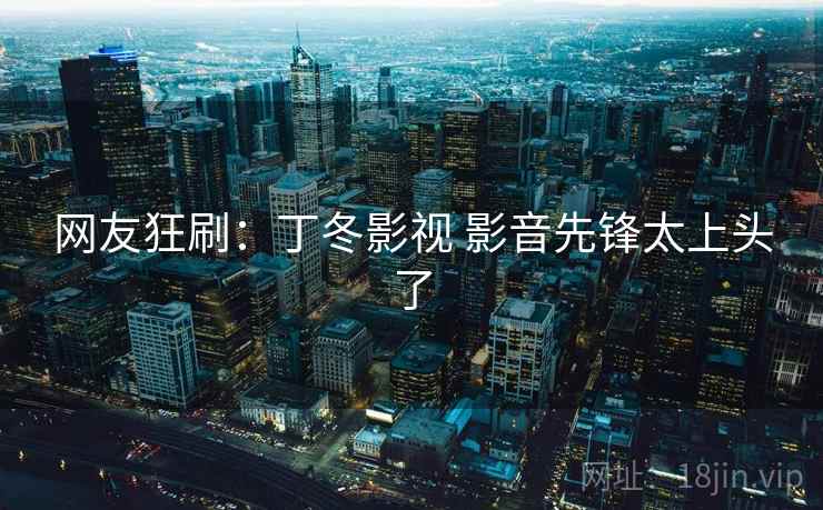 网友狂刷：丁冬影视 影音先锋太上头了